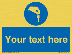 Custom Mandatory Keys Sign